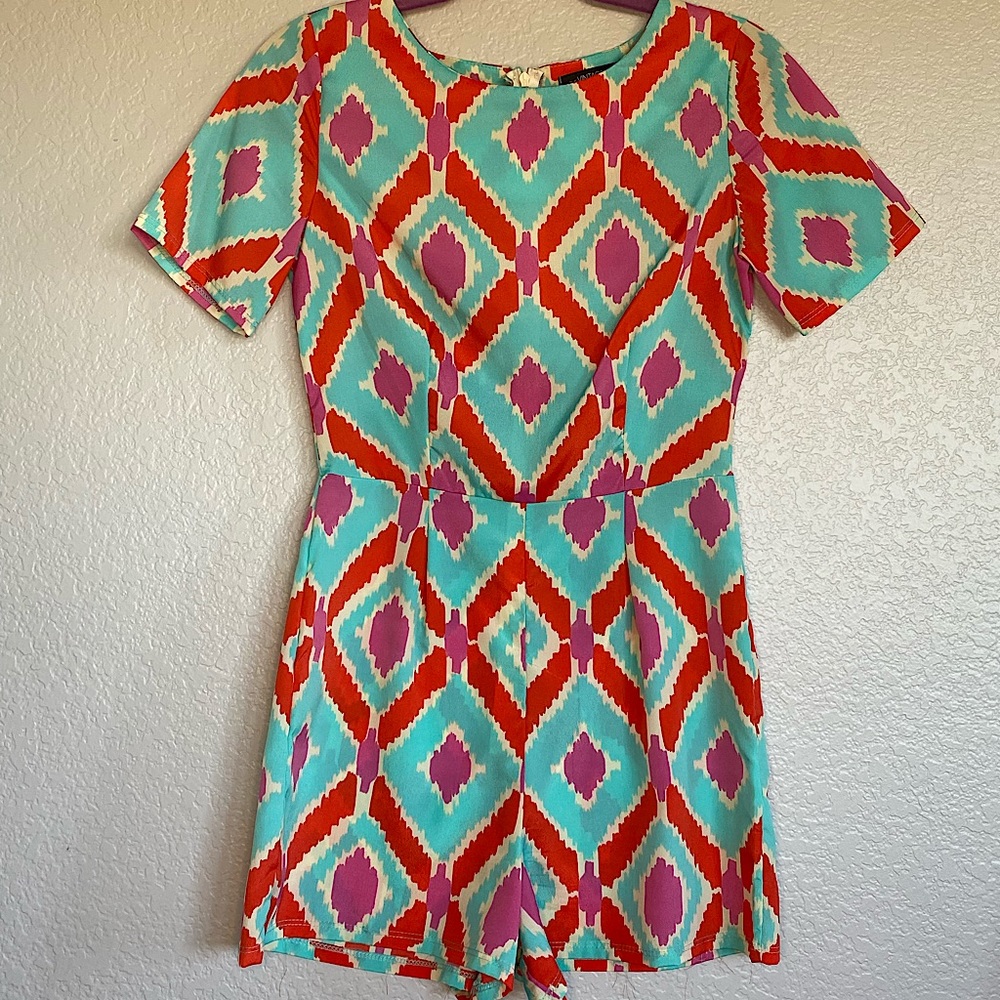 Elegant Multi-color Romper